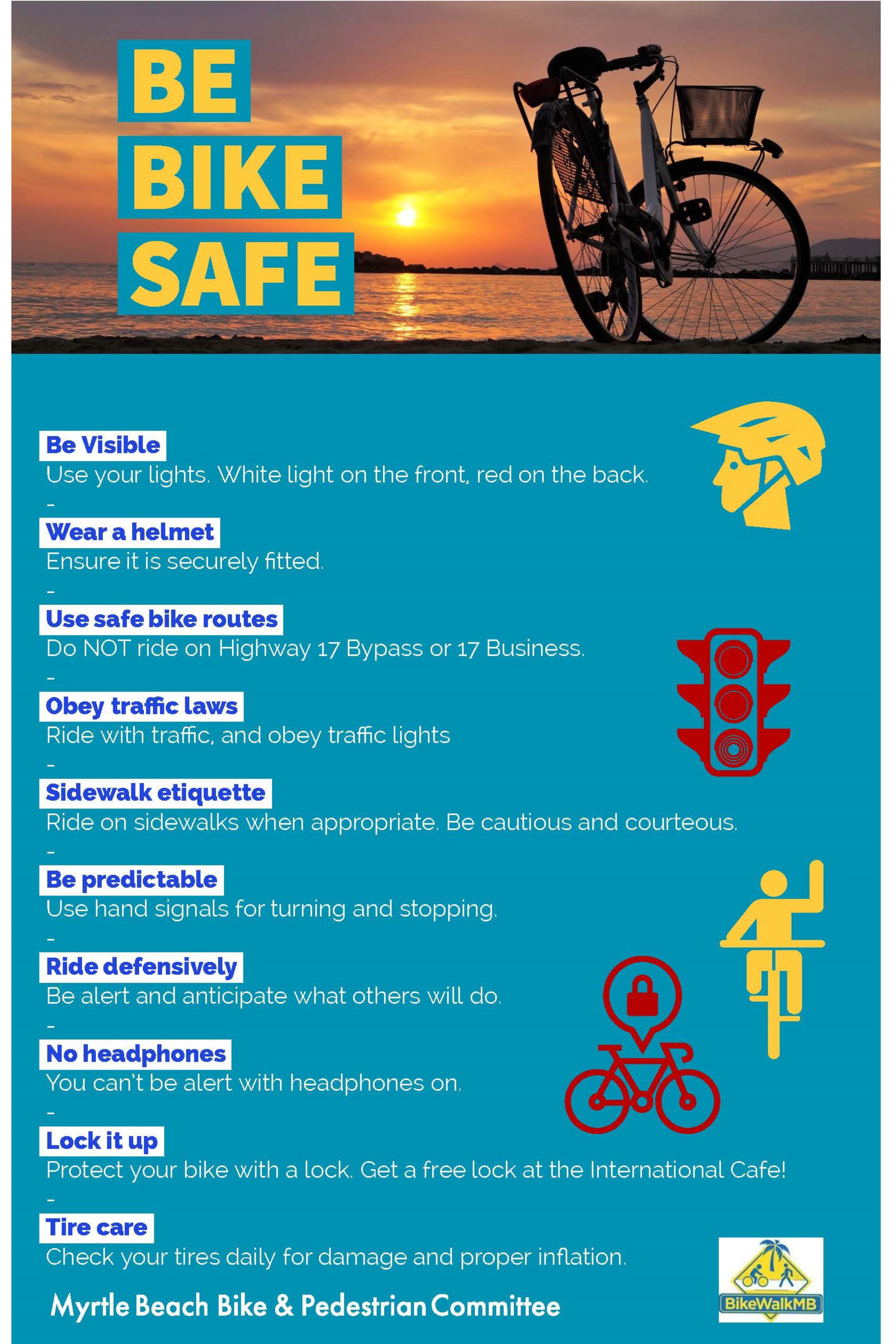 Bike Safety Poster 24X36